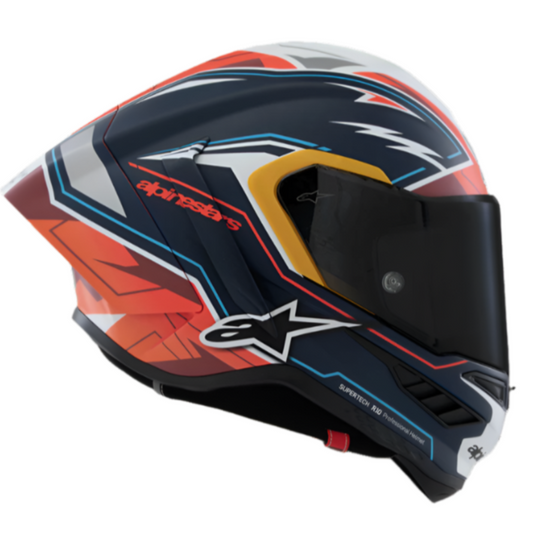 Alpinestars SUPERTECH R10 LE SIGNED BY PEDRO ACOSTA-LE HELMET-BLACK RED WHITE MATT-SIGNED