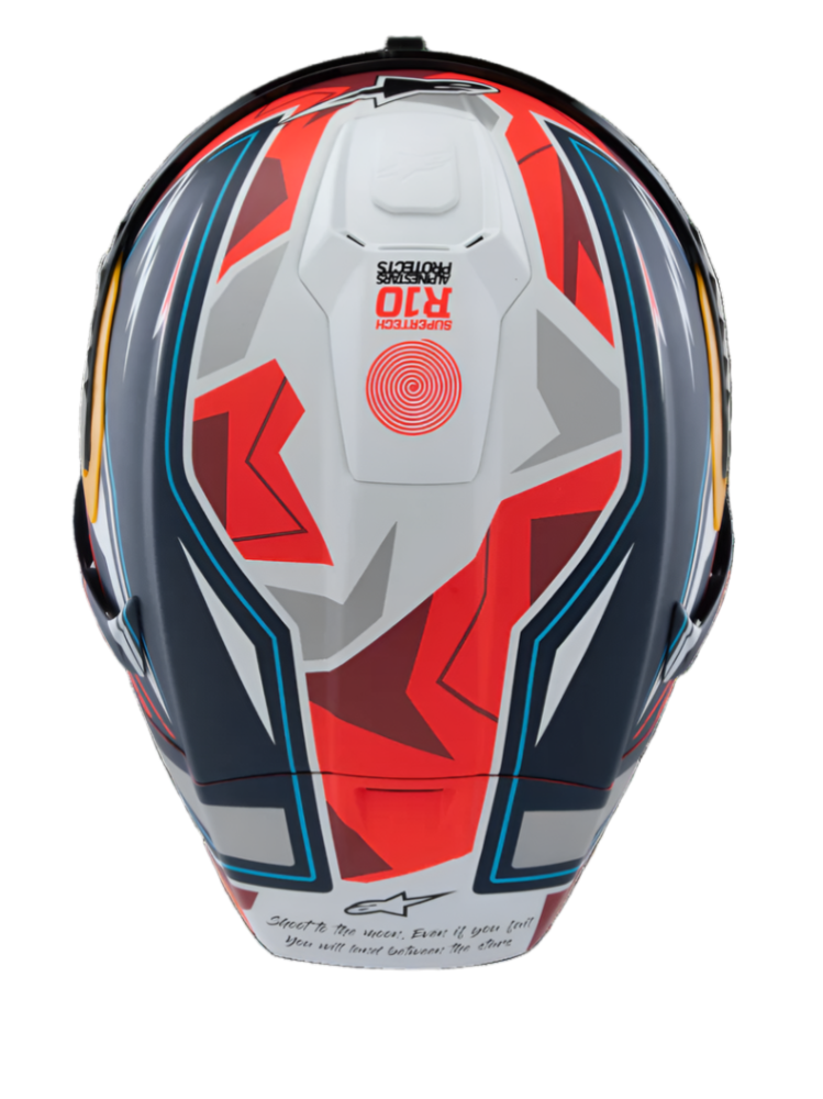 Alpinestars Alpinestars SUPERTECH R10 PEDRO ACOSTA-LE HELMET-BLACK RED WHITE MATT HELMET ECE06/DOT/FIM - View 9