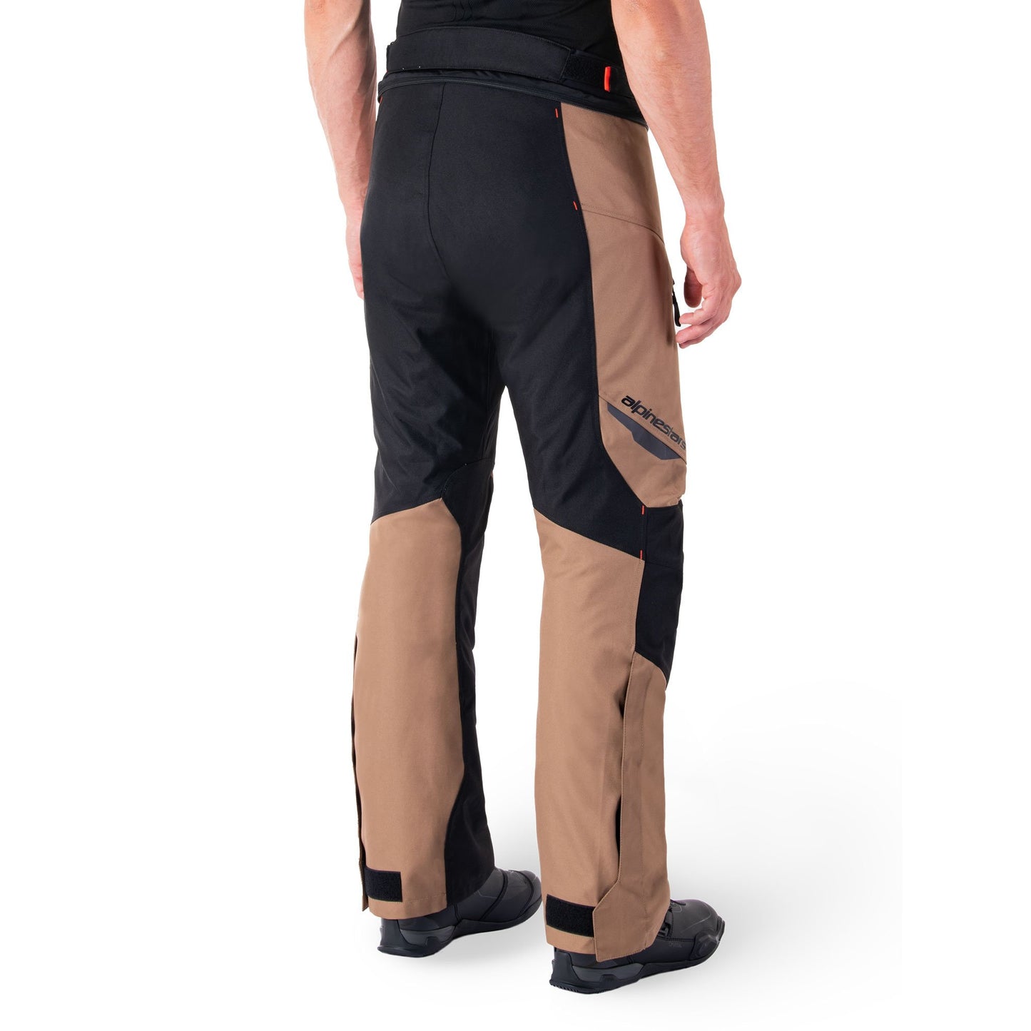 Alpinestars Alpinestars ST-1 WP Pants Dark Khaki Sand Black Red Fluo - REGULAR LEG - View 6