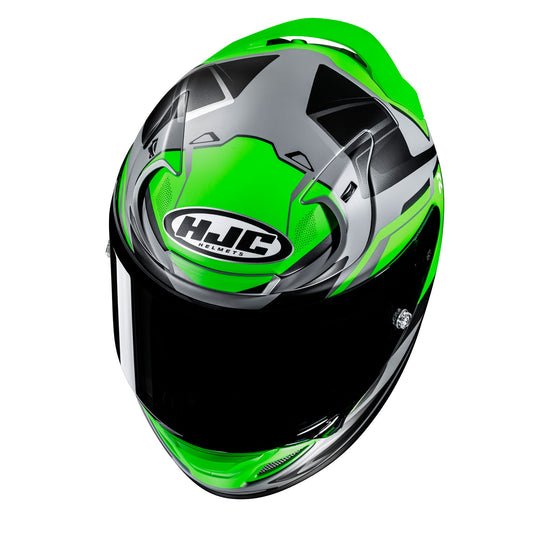 HJC RPHA 12 Brels MC4HSF Green  Includes Free Light Smoke Visor