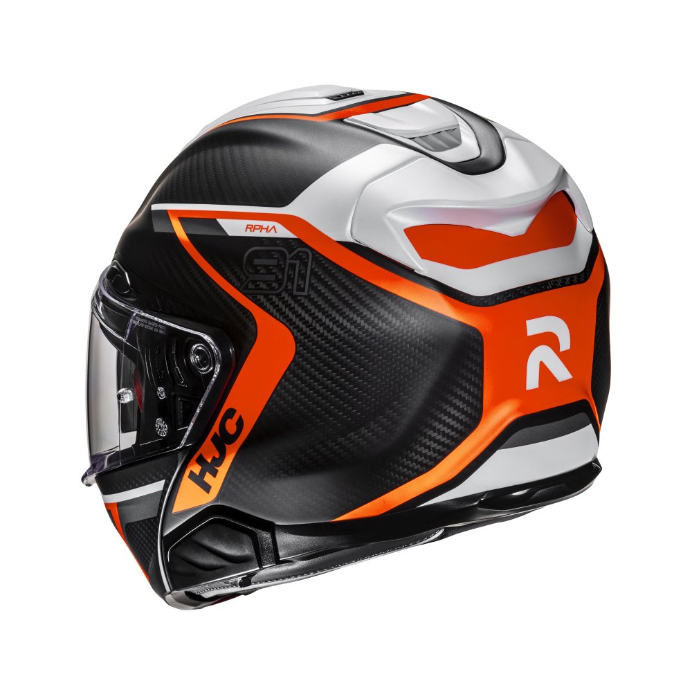HJC HJC RPHA 91 Carbon Lagos MC6HSF Orange - Rear View