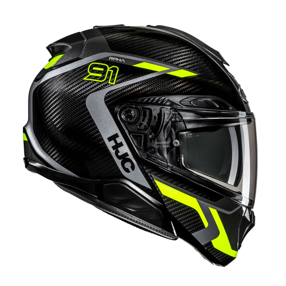 HJC HJC RPHA 91 Carbon Lagos MC3H Yellow - Rear View