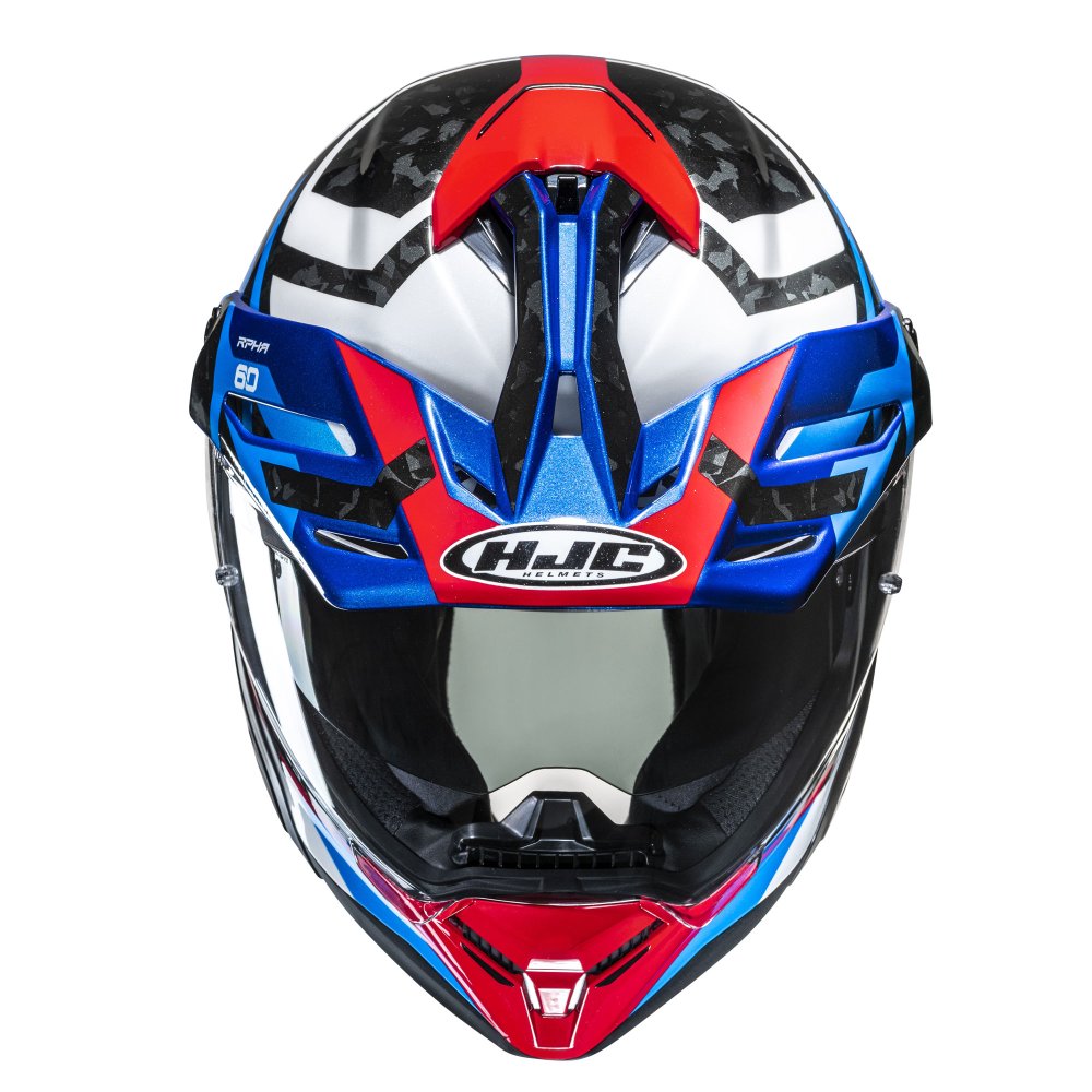 HJC RPHA 60 Dakar MC21 White Red Blue Includes Light Smoke Visor