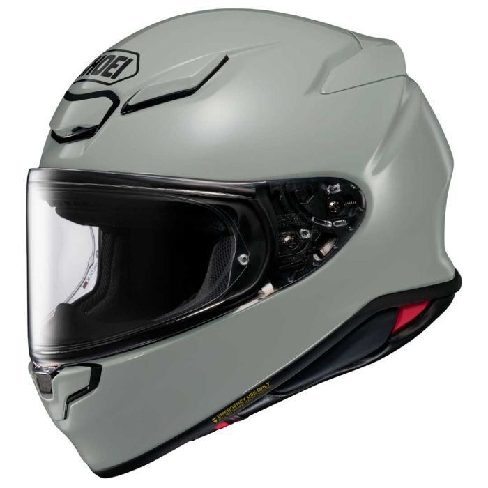 Shoei Shoei NXR2 Plain Chalk Grey Helmet - Front View