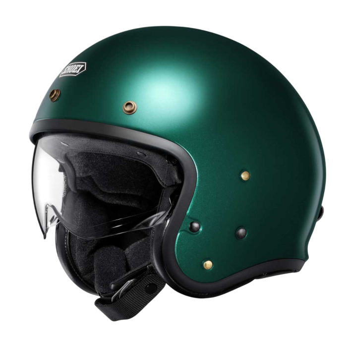 Shoei Shoei J.O2 British Green Helmet - Front View