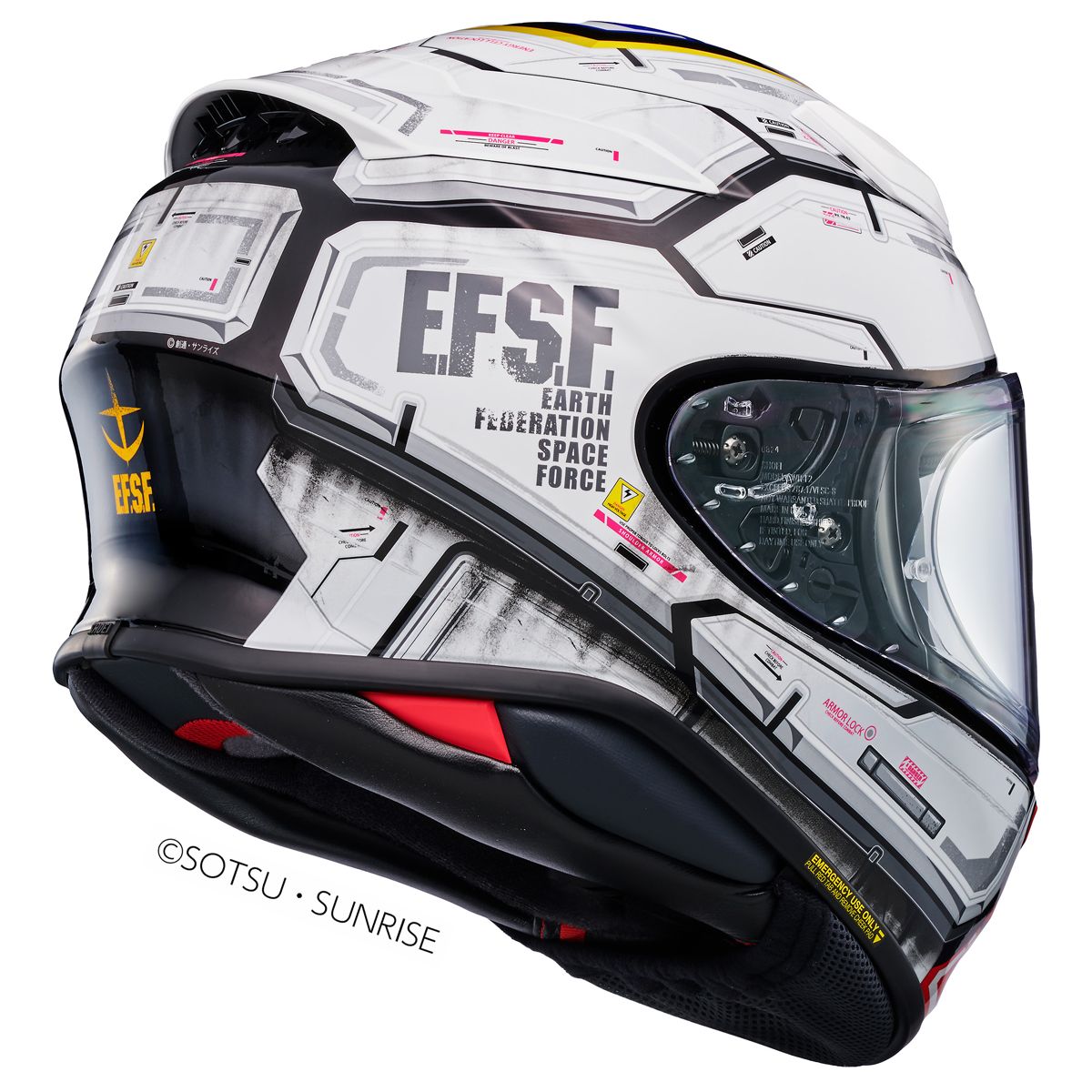 Shoei Shoei NXR2 RX-78-02 Gundam TC-10 Helmet - Rear View