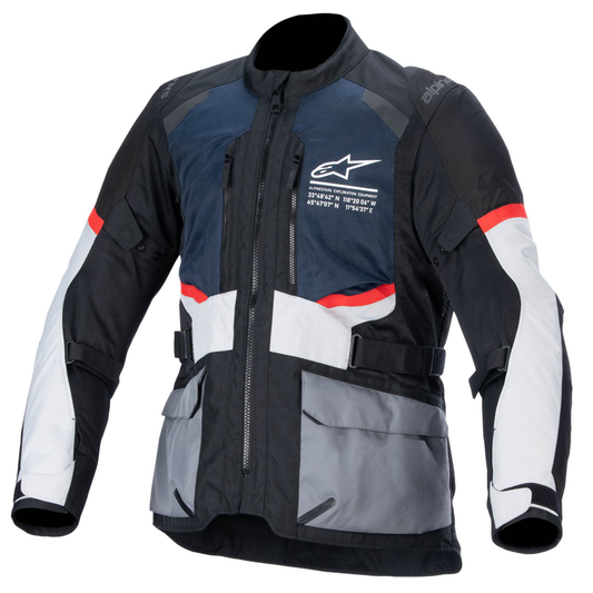 Alpinestars Andes Air Drystar Jacket - Dark Blue/Black/Ice Grey