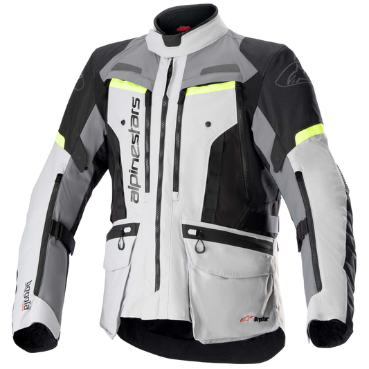 Alpinestars Bogota Pro Drystar Jacket - Ice Grey/Dark Grey/Flo Yellow