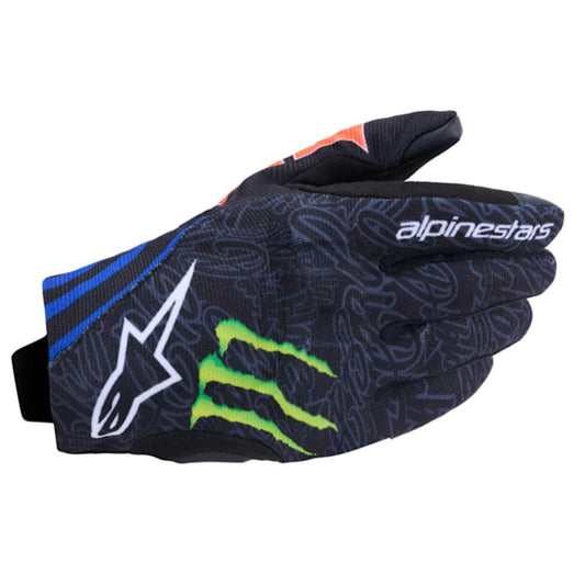 Alpinestars FQ20 Reef v2 Monster Gloves - Black / Red Fluo / Blue / Green