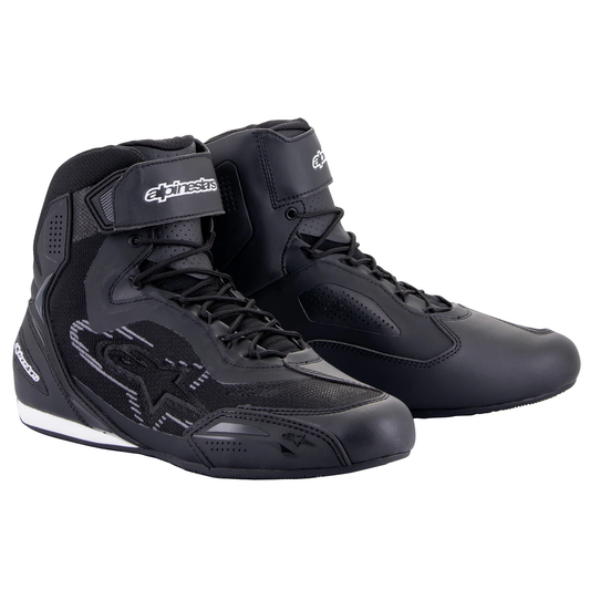 Alpinestars Faster-3 Ride Knit Shoes - Black/Dark Grey