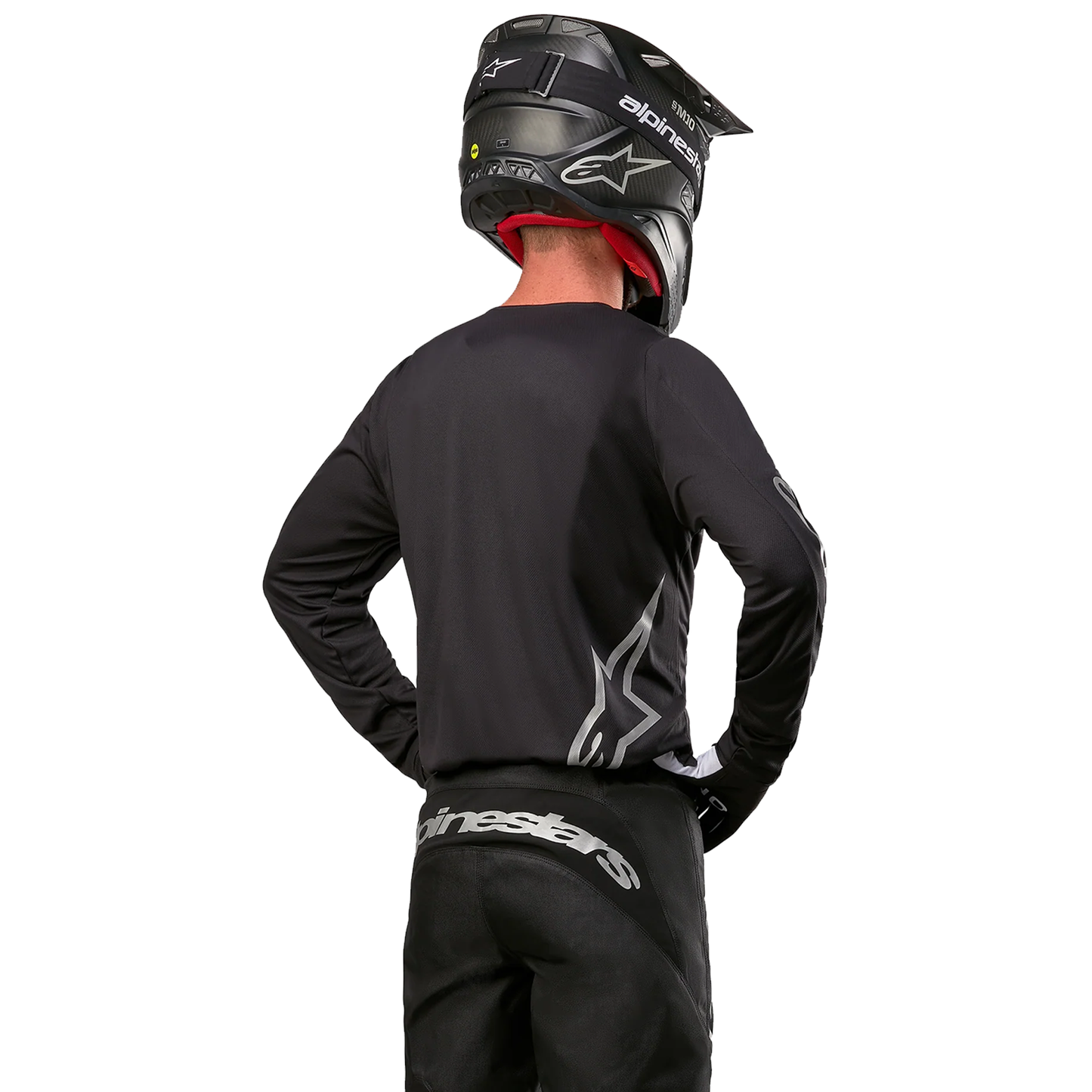 Alpinestars Fluid Graphite Jersey - Black/Silver (119)