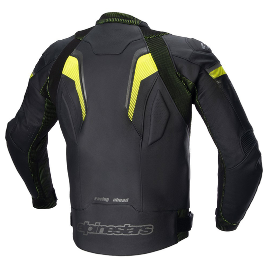 Alpinestars GP Plus R V3 Rideknit Leather Jacket Black/Yellow Flo