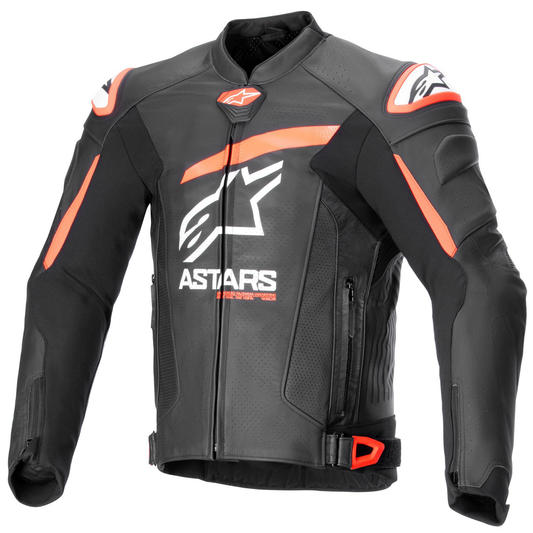 Alpinestars GP Plus R V4 Airflow Leather Jacket Black/Flo Red/White