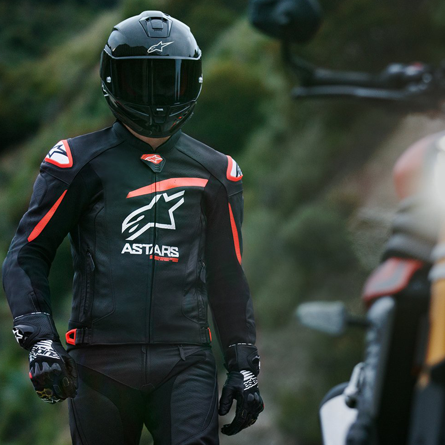 Alpinestars GP Plus R V4 Airflow Leather Jacket Black/Flo Red/White