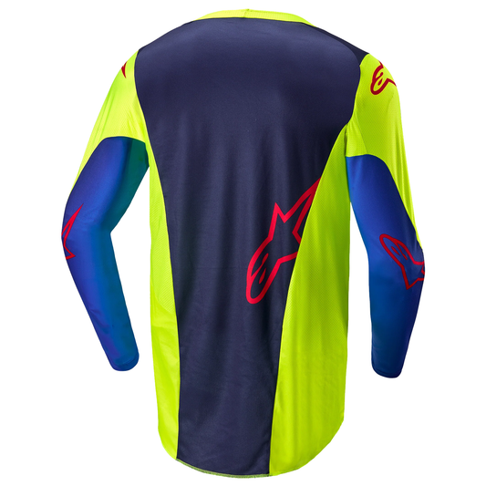Alpinestars Racer Hoen Jersey - Yellow Flo/Blue/Night Navy