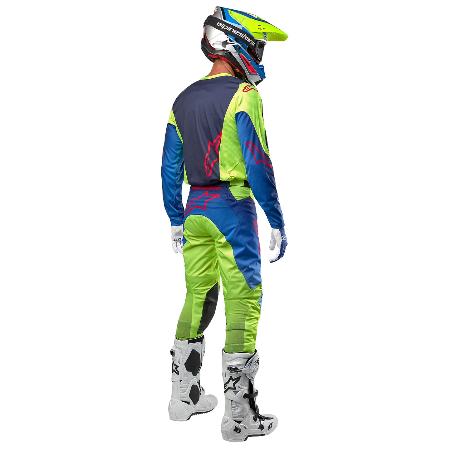 Alpinestars Racer Hoen Pants - Yellow Fluo/Blue/Night Navy (525)