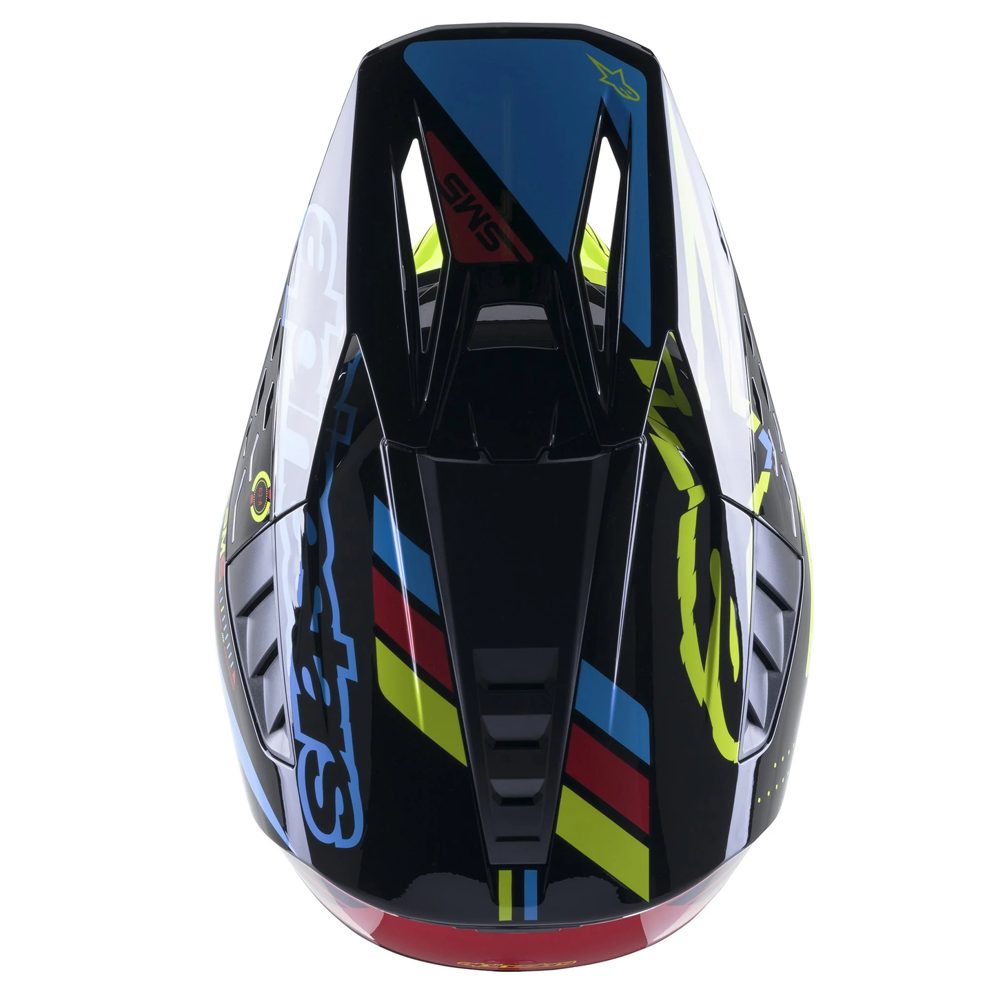 Alpinestars S-M5 Action - Black/Cyan/Flo Yellow Glossy (1757)