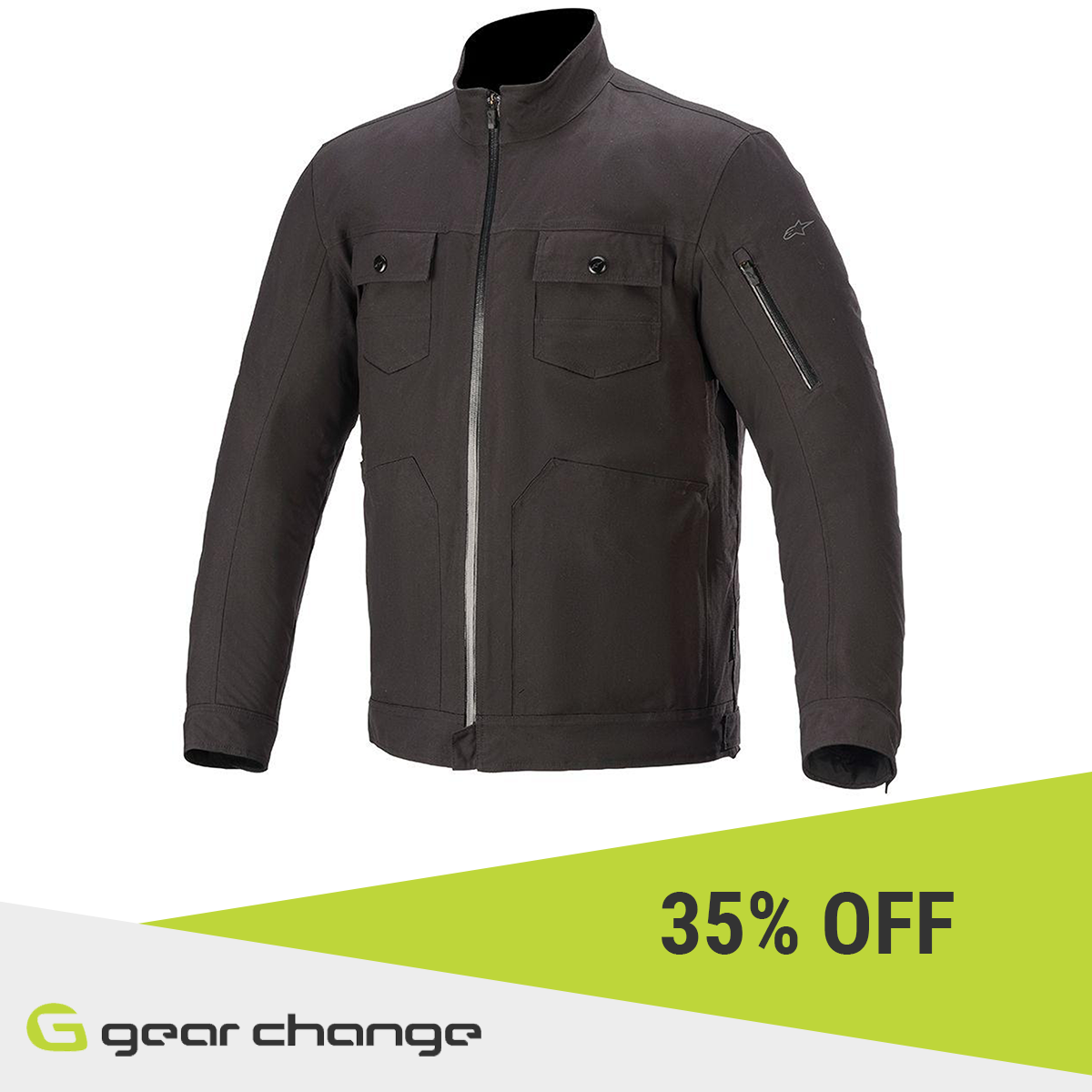 alpinestars nucleon alpinestars solano waterproof jacket Alpinestars Sherpa  Tar Gray Black Yellow Fluo Jacket