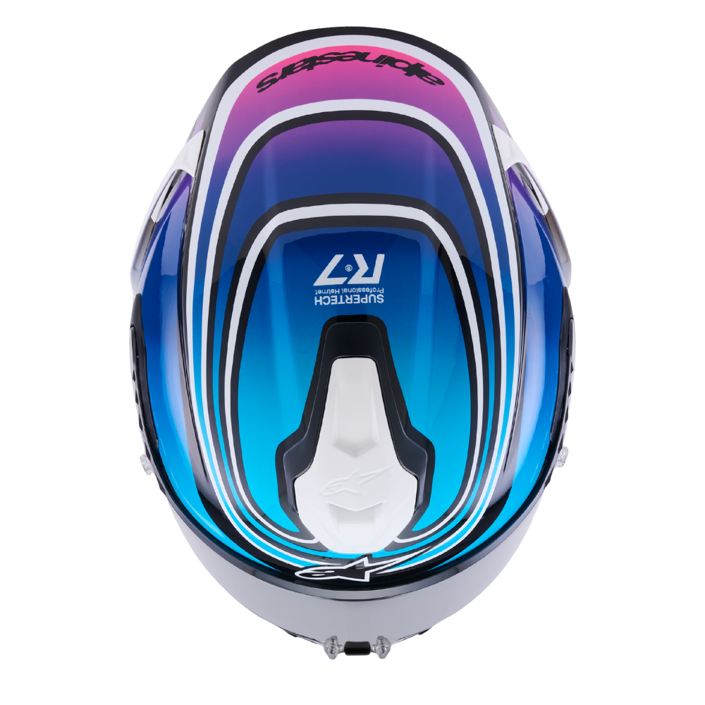 Alpinestars Supertech R7 Zeal Black / Blue / Pink Fluo / White