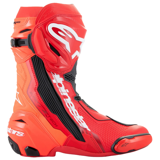 Alpinestars Supertech R Boots - Bright Red/Red Flo (Latest Version)