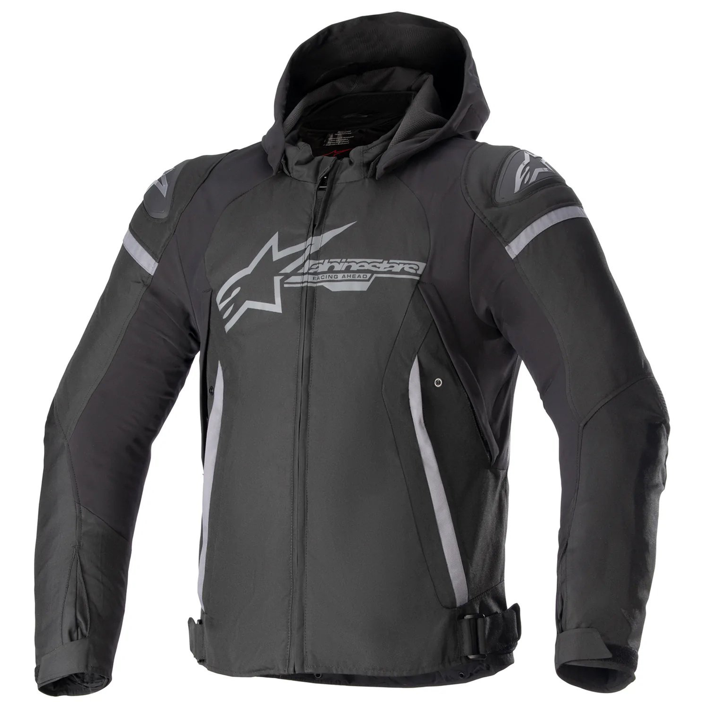 Alpinestars Alpinestars Zaca Waterproof Jacket - Black/Dark Grey - Front View