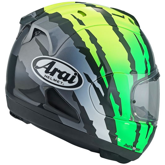Arai RX-7V Evo - Blade Yellow & Free Dark Visor