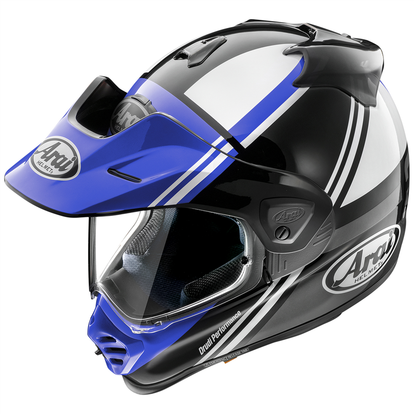 Arai Arai Tour-X5 Cosmic - Blue & Free Dark Visor - Free Dark Visor & Intercom - Rear View