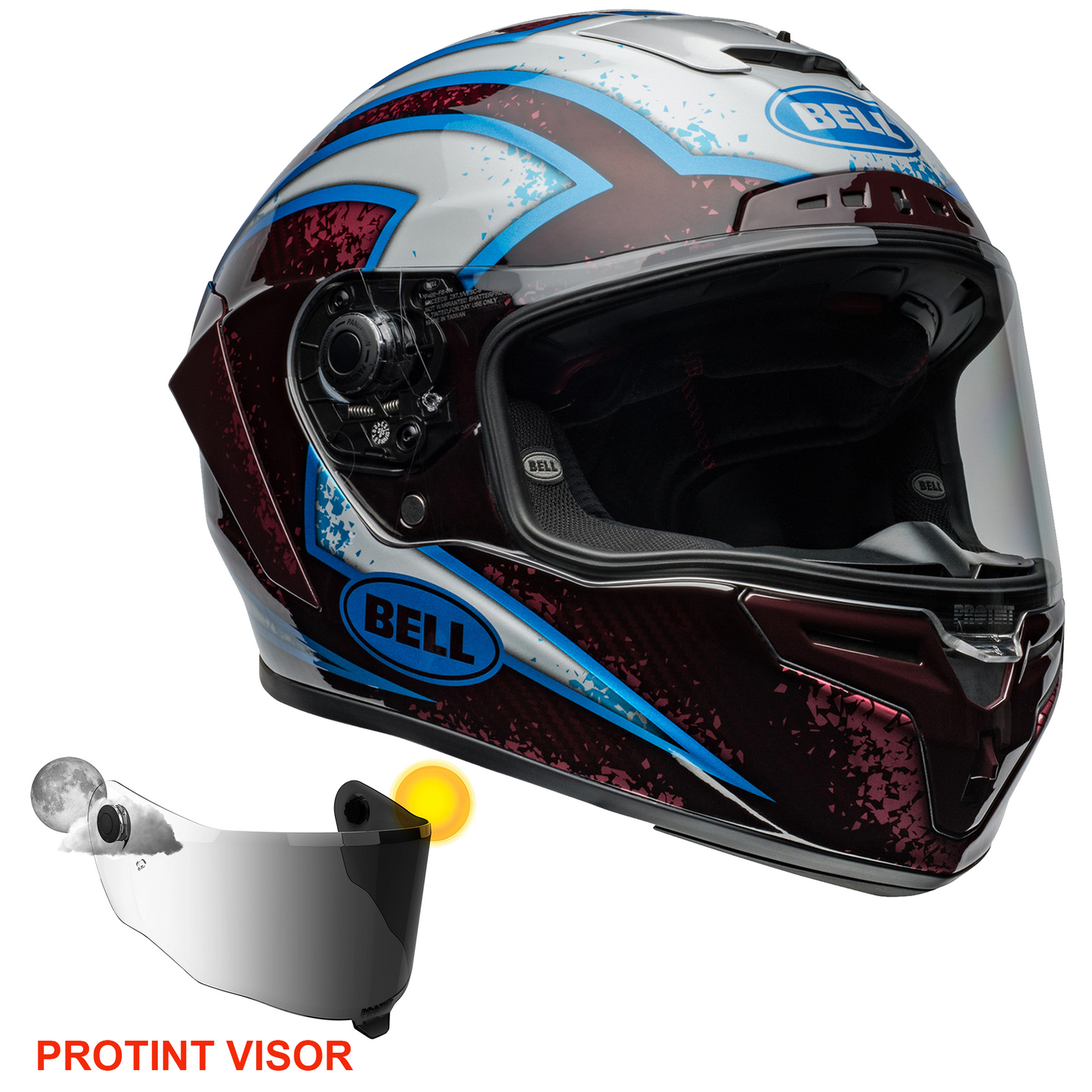 Bell Race Star Flex DLX (2024) Helmet - Xenon Red/Silver