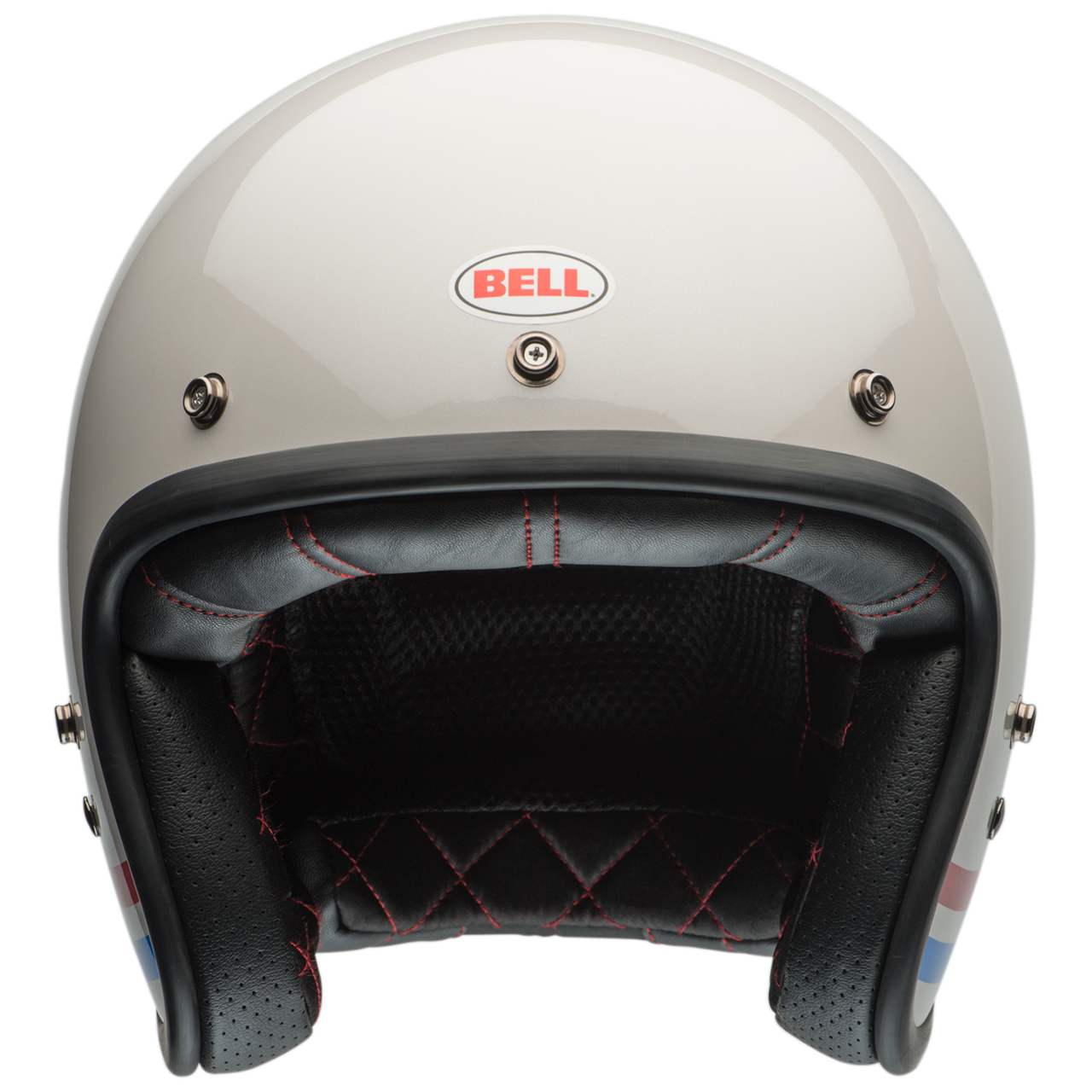 Bell Custom 500 2024 - Stripes Pearl White ECE