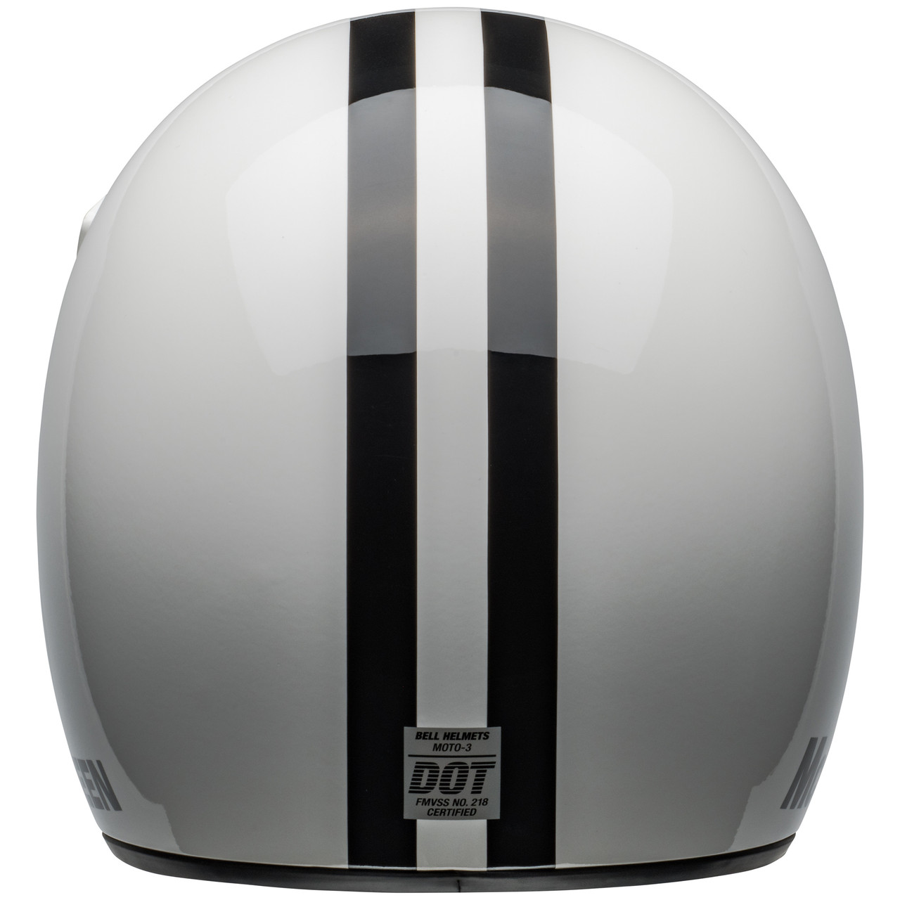 Bell Bell Moto 3 (2024) Helmet - Steve McQueen White/Black - View 9
