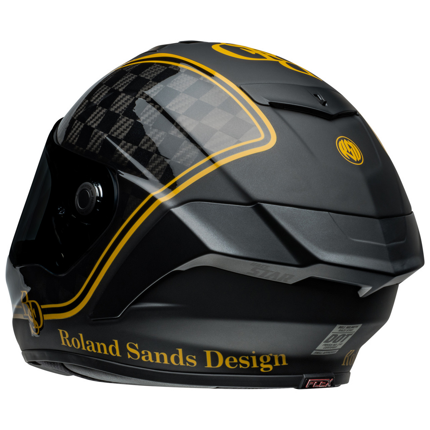 Bell Race Star Flex DLX - RSD Player Matt Gloss Black/Gold - Protint Visor
