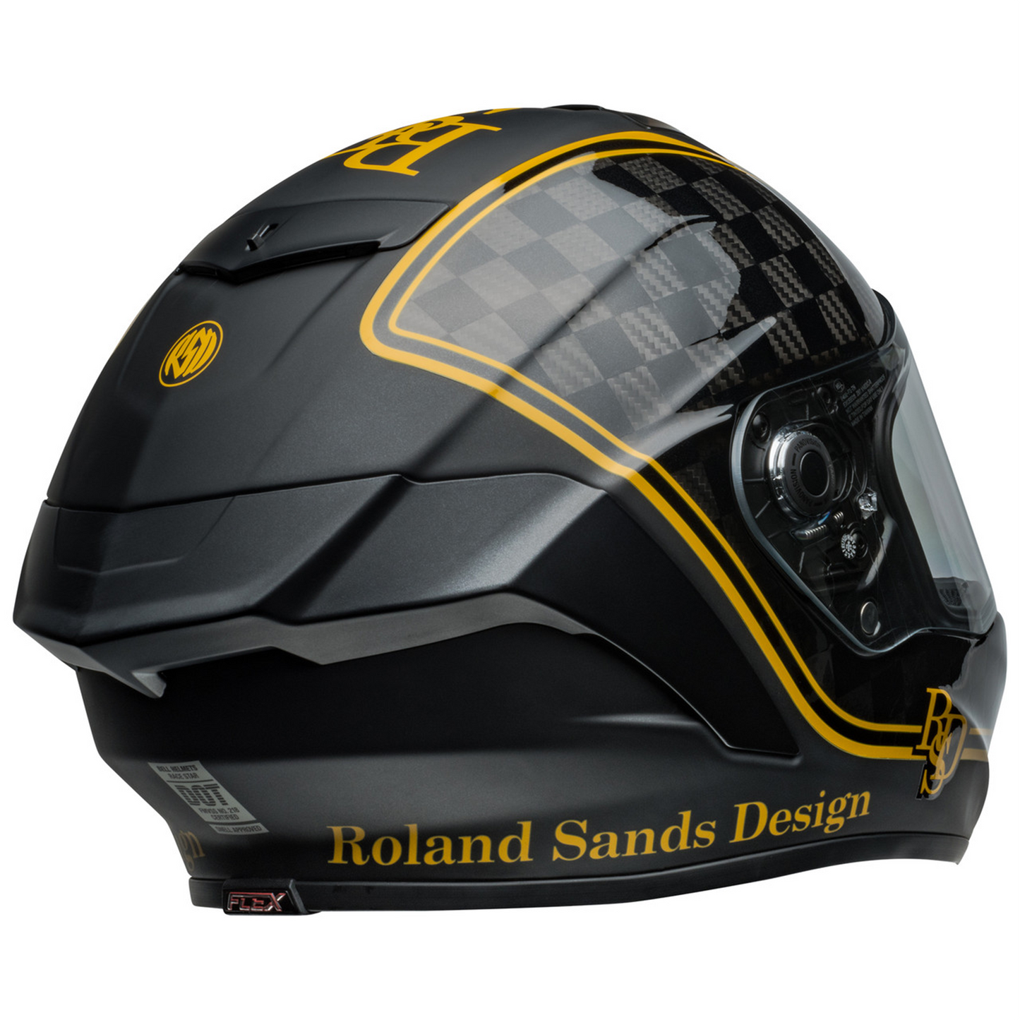 Bell Race Star Flex DLX - RSD Player Matt Gloss Black/Gold - Protint Visor