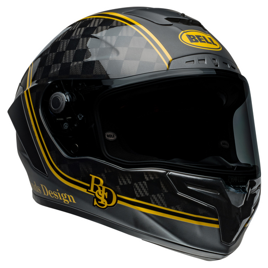 Bell Race Star Flex DLX - RSD Player Matt Gloss Black/Gold - Protint Visor