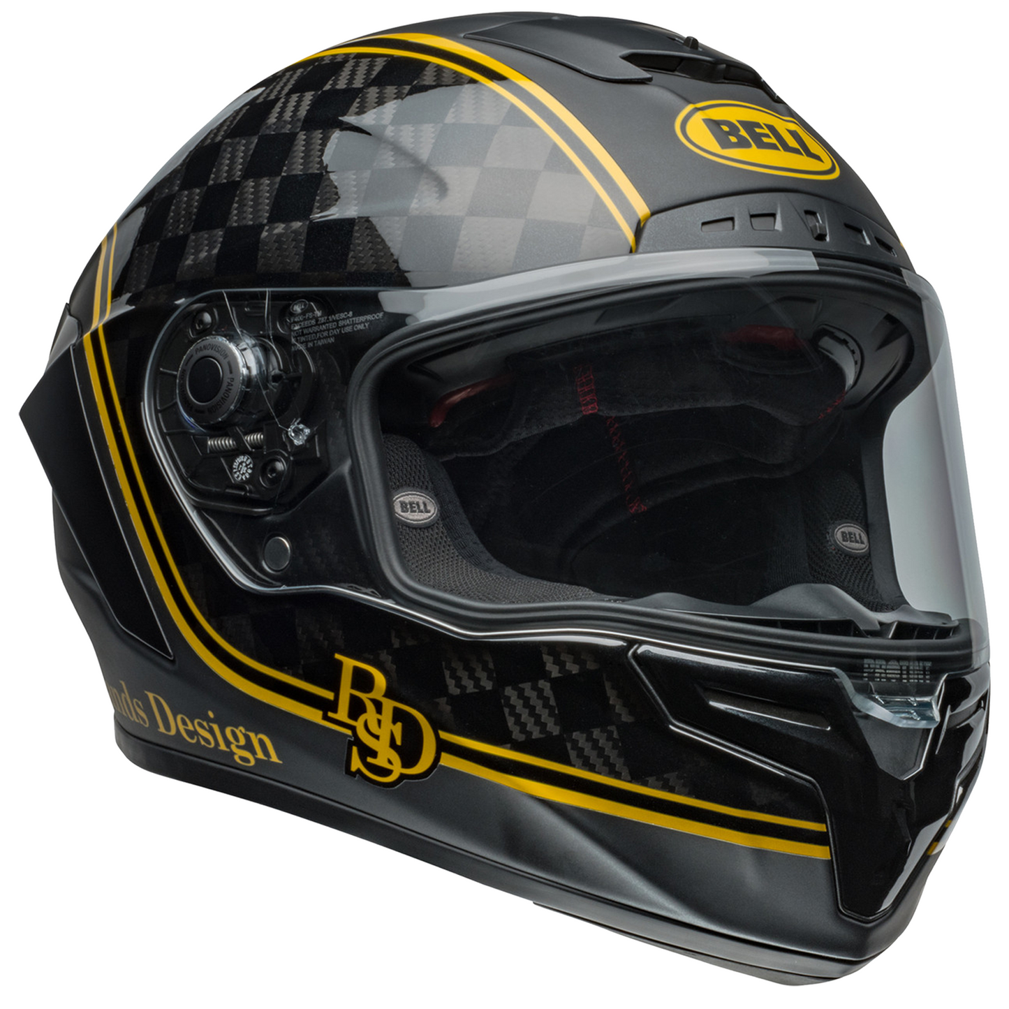 Bell Race Star Flex DLX - RSD Player Matt Gloss Black/Gold - Protint Visor