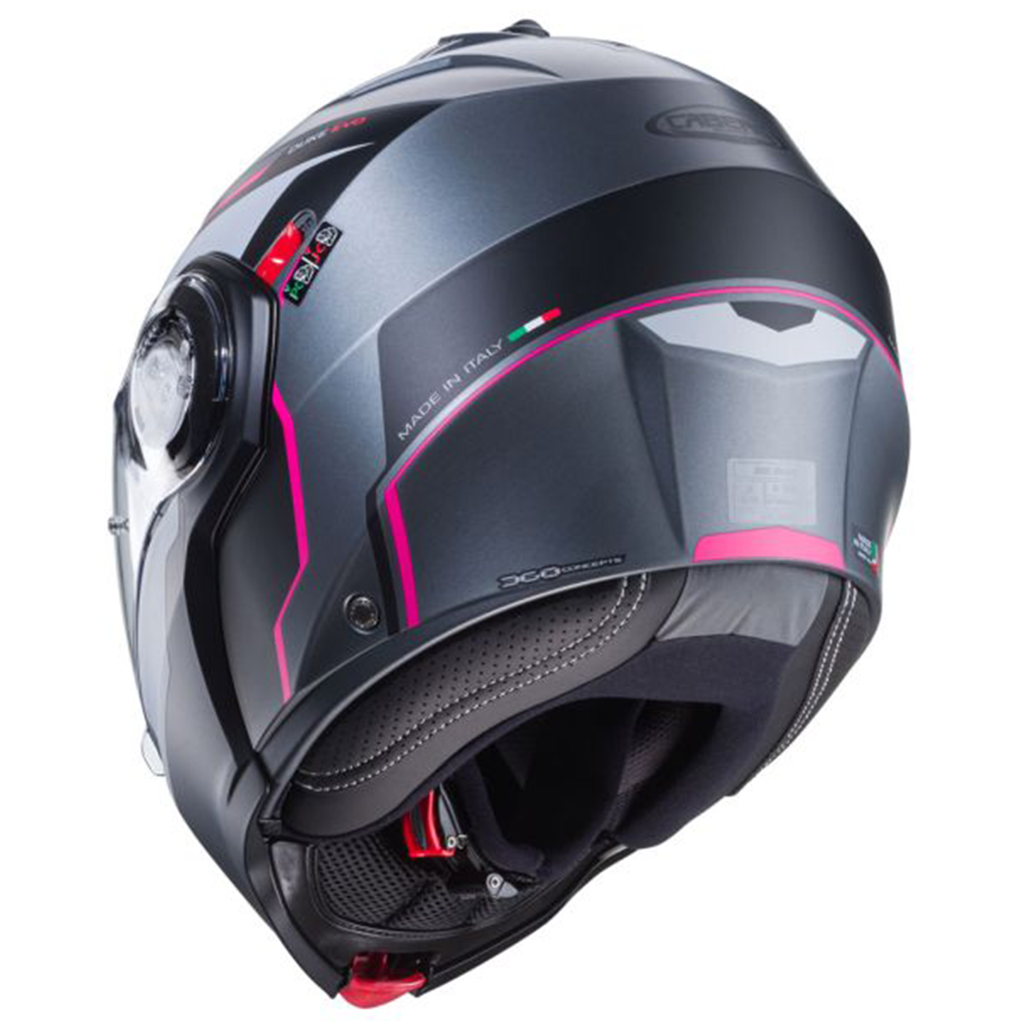 Caberg Duke Evo - Move Gun Metal/Black/Fuchsia