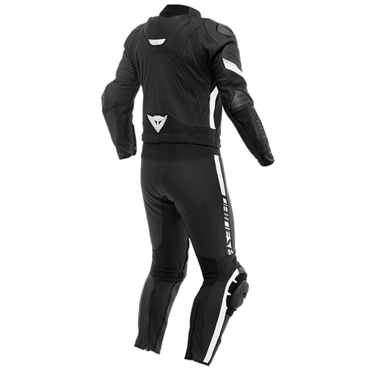 Dainese Avro 4 2 Piece Leather Suit - Black/White 22A