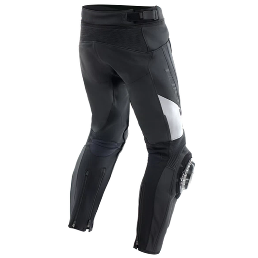 Dainese Delta 4 Leather Pants - Regular Leg - Black/White (622)