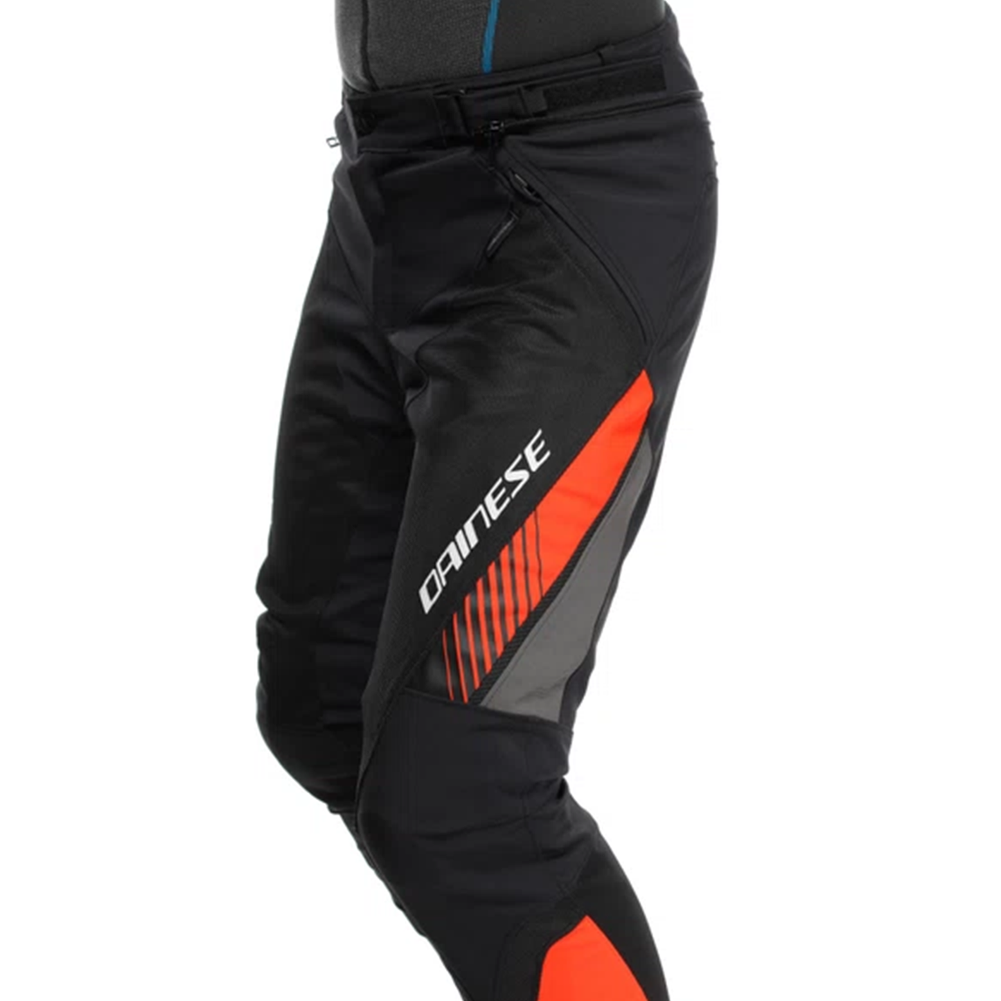 Dainese Dainese Drake 2 Air Abshell Regular Pants - Black/Flo Red (628) - View 13
