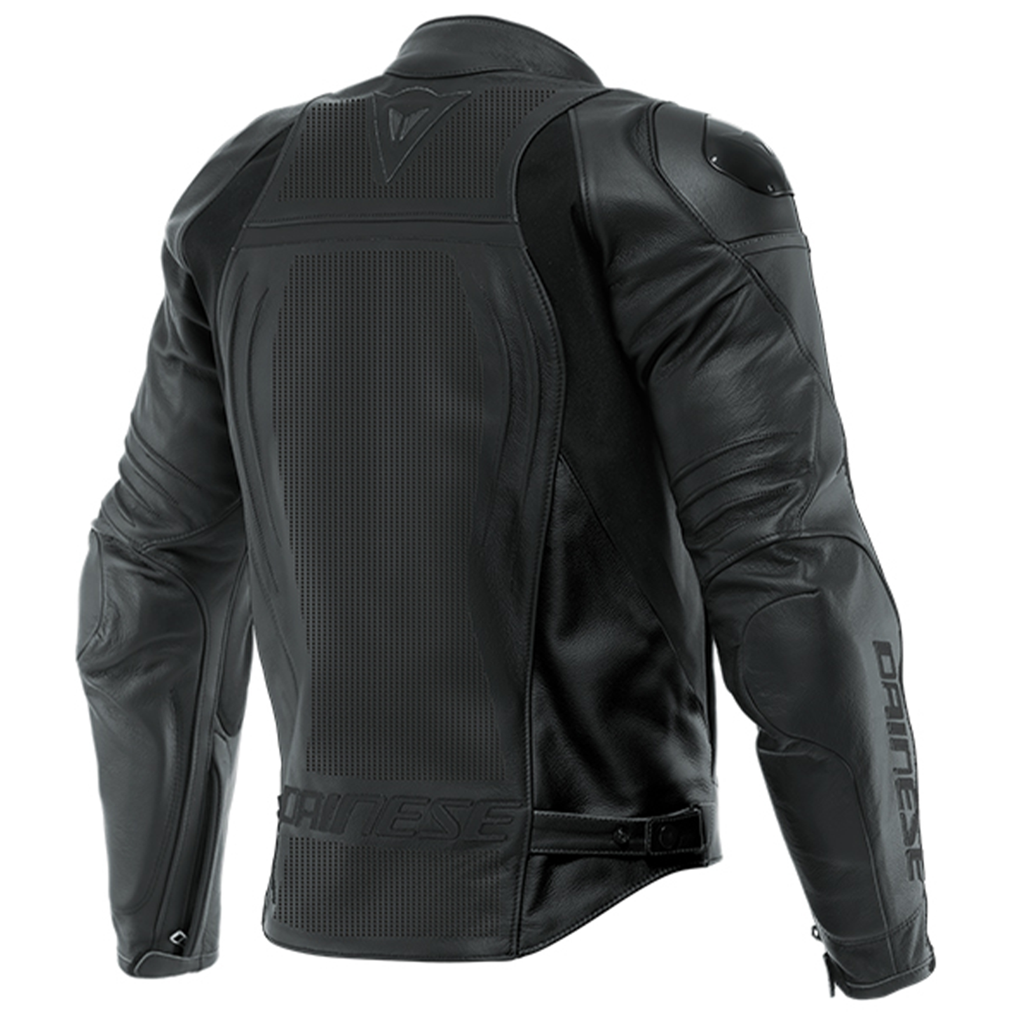 Dainese Racing 4 Leather Jacket Perforated - Black/Black 691
