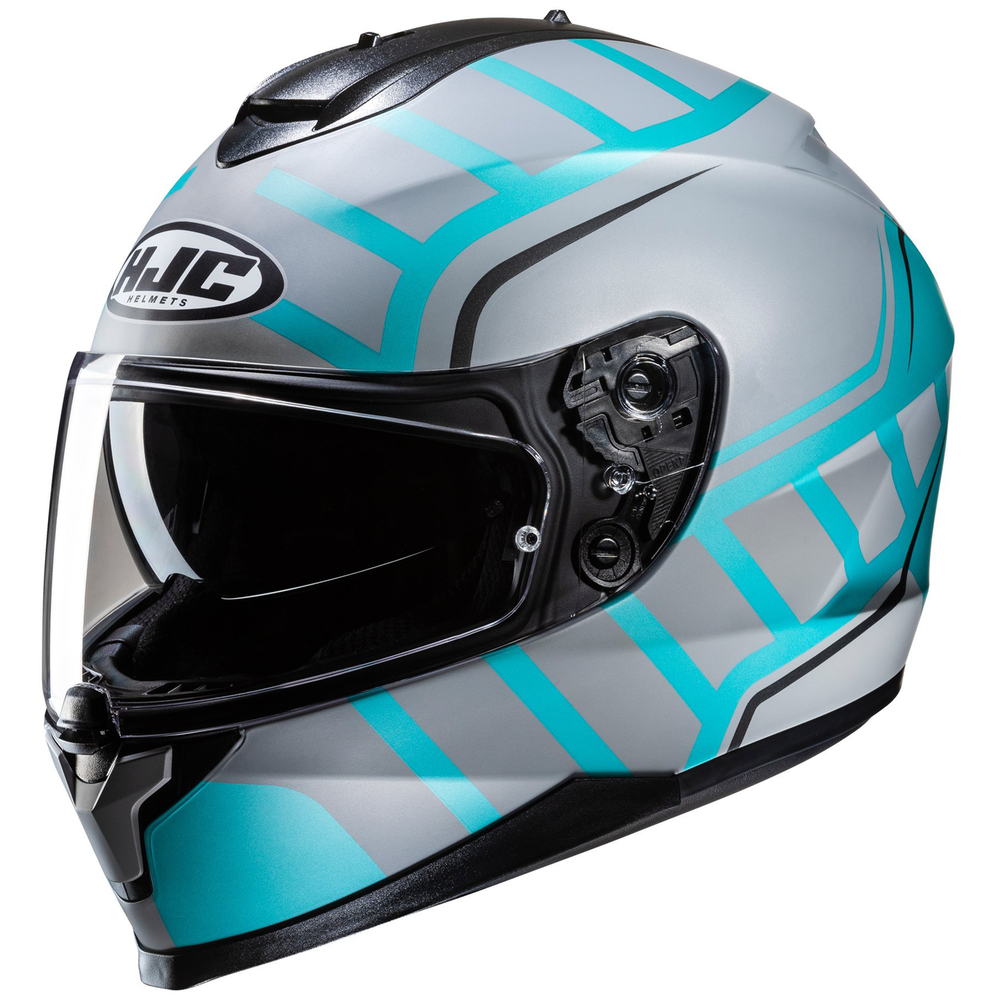 HJC HJC C70N - Holt MC4SF White Blue - Front View