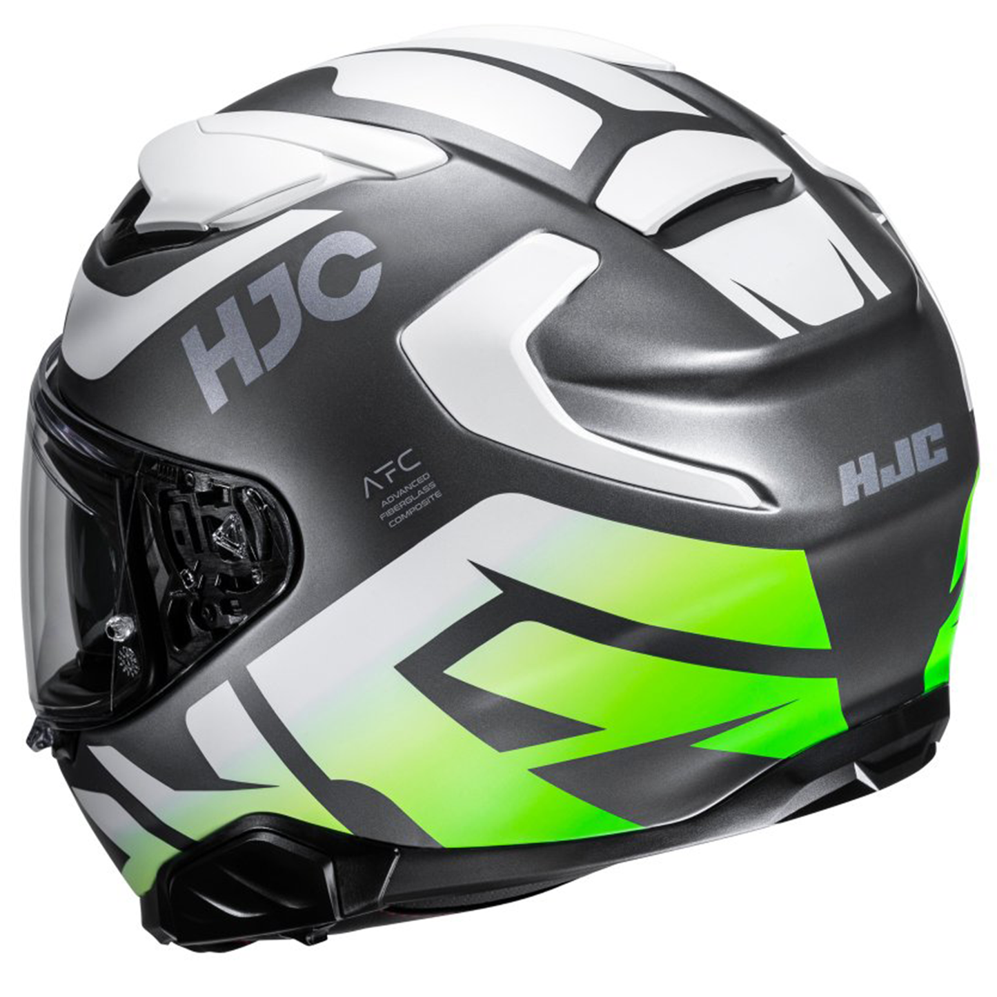 HJC HJC F71 - Bard Green - Rear View