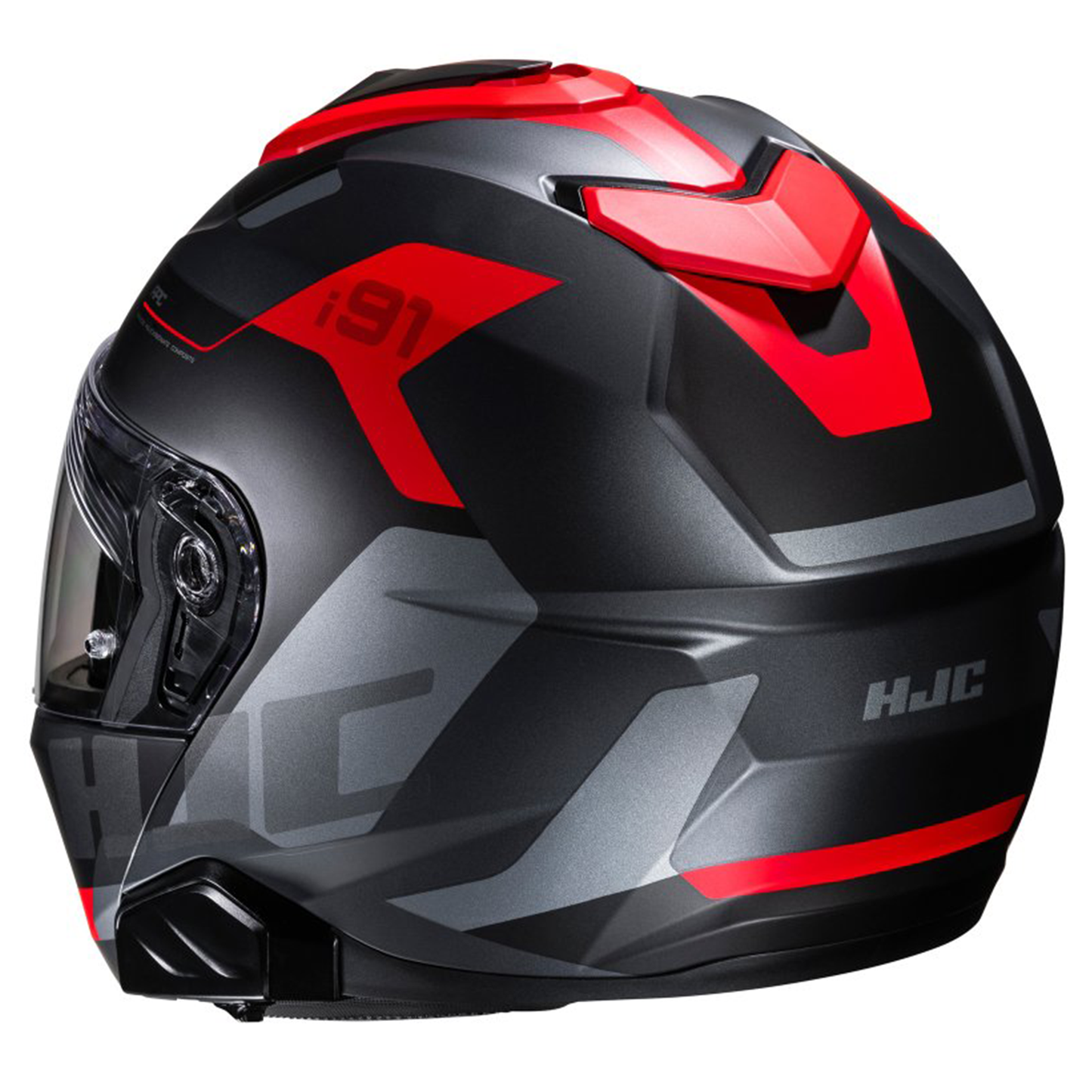 HJC HJC I91 - Carst MC1SF Red - Rear View
