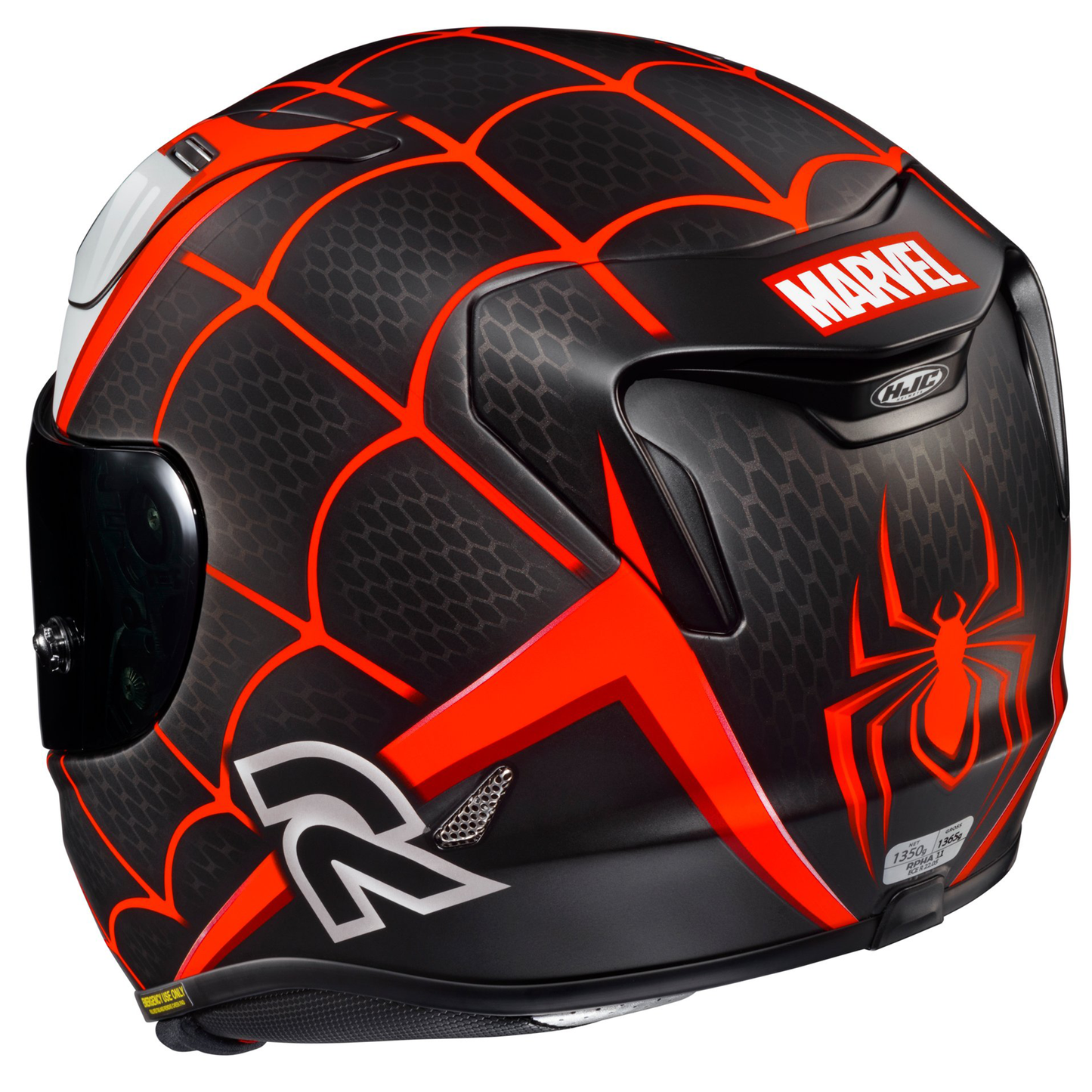 HJC HJC RPHA 11 - Miles Morales Marvel - Includes Light Smoke Visor - View 6