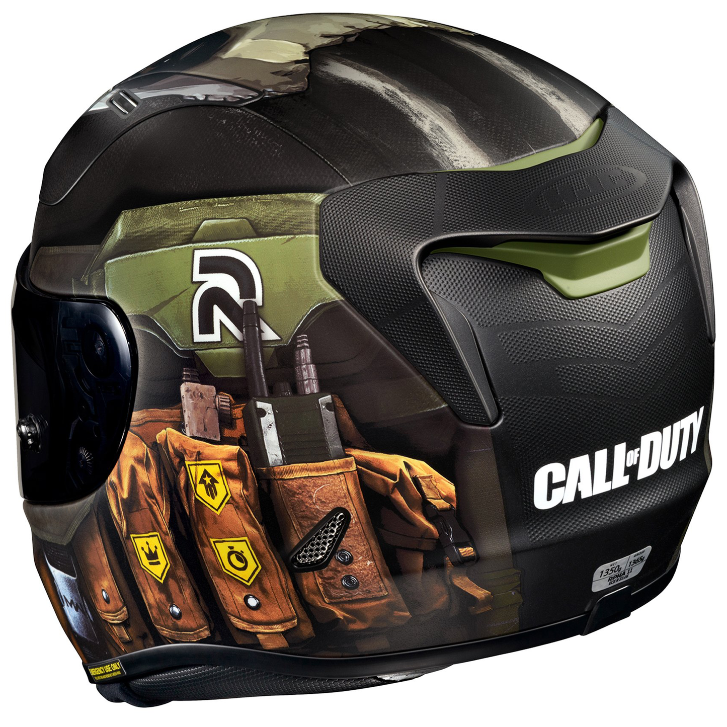HJC HJC RPHA 11 - Ghost Call of Duty - Includes Light Smoke Visor - View 6