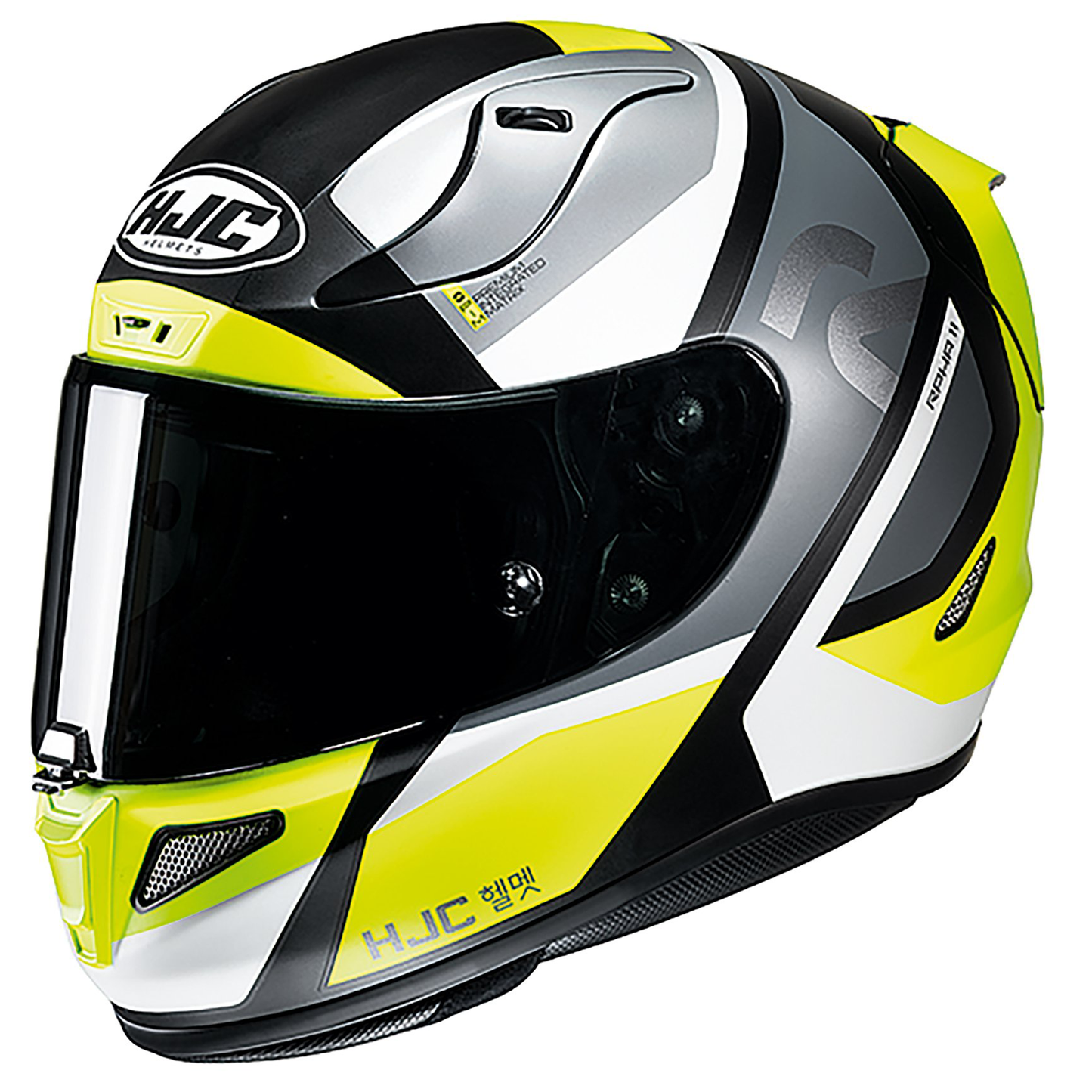 HJC HJC RPHA 11 - Seeze Yellow - Includes Light Smoke Visor - Side View