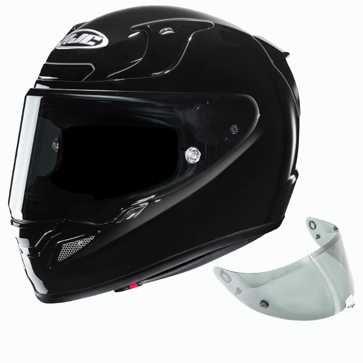 HJC HJC RPHA 12 - Black - Includes Free Light Smoke Visor - Side View