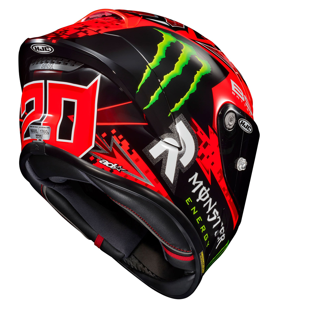 HJC HJC RPHA 1 - Fabio Quartararo Rep MC1 - Free Light Smoke Visor - View 7