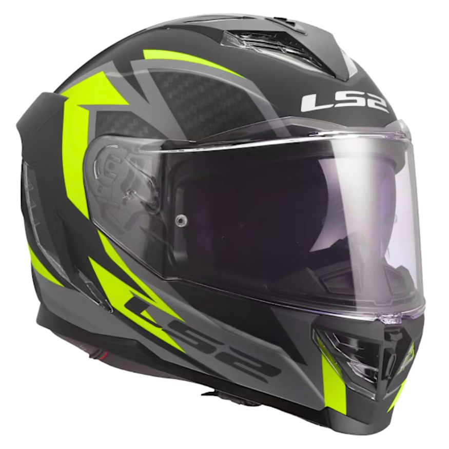 LS2 LS2 FF818 STORM III DYNAMO BLACK H-V YELLOW - Side View