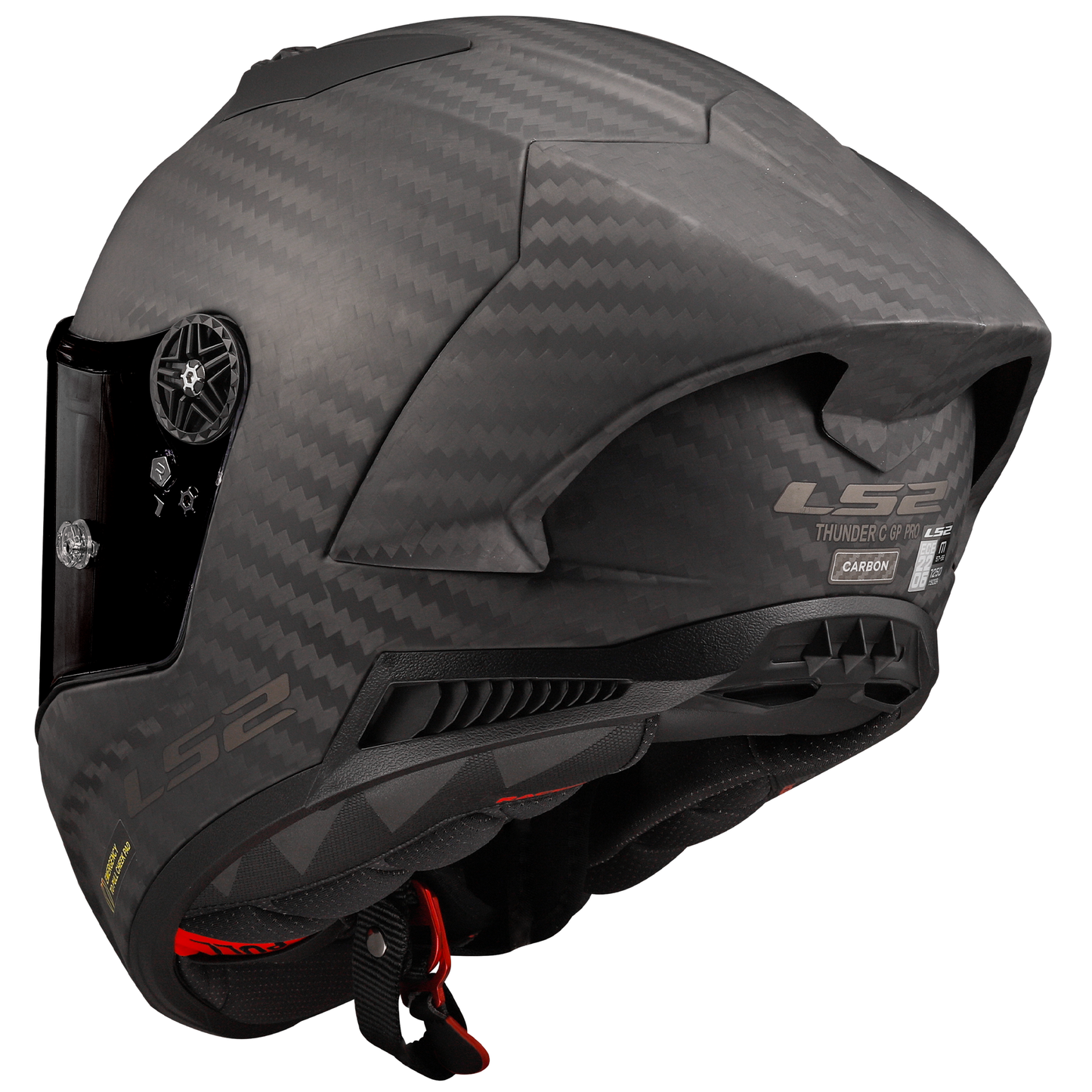LS2 FF805 Thunder Carbon GP Pro FIM - Matt Black (Includes Additional Dark Visor)