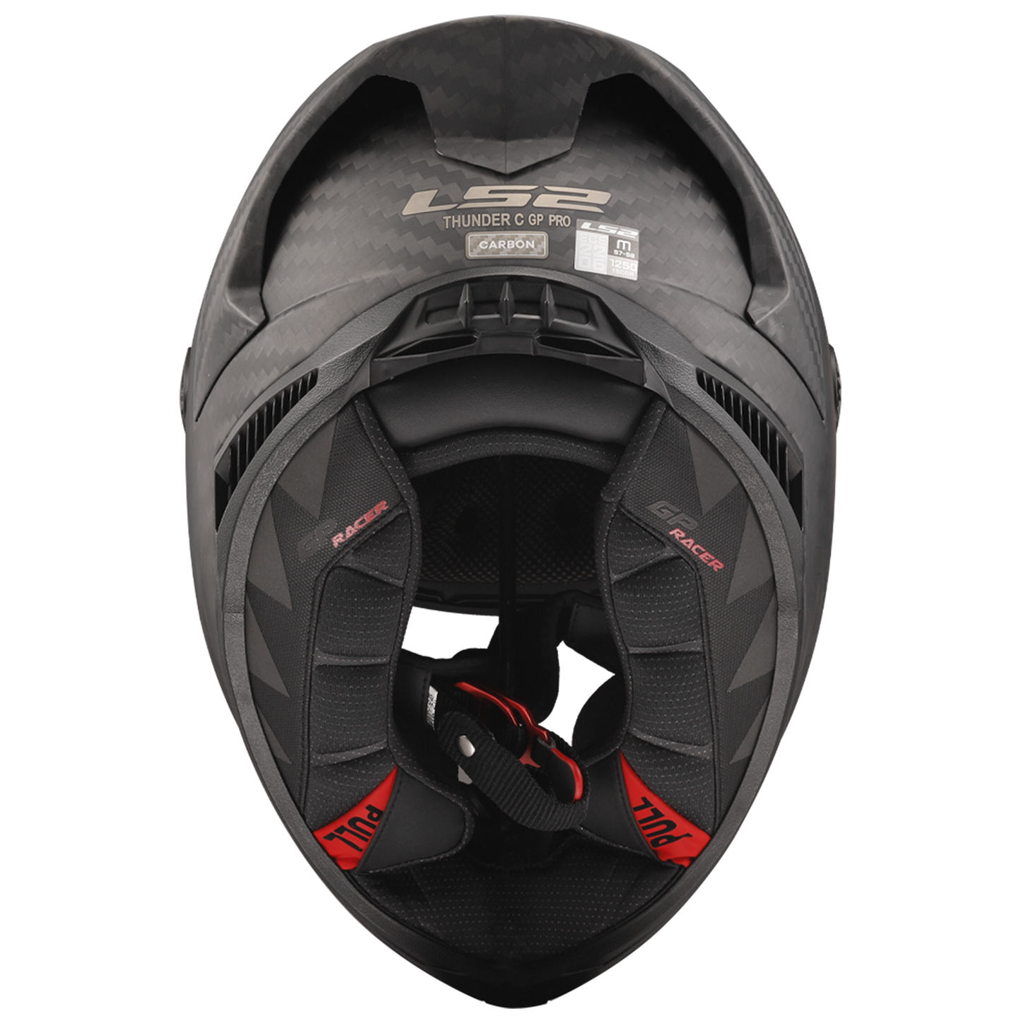LS2 FF805 Thunder Carbon GP Pro FIM - Matt Black (Includes Additional Dark Visor)